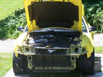 Vortech Intercooler install Ford Mustang