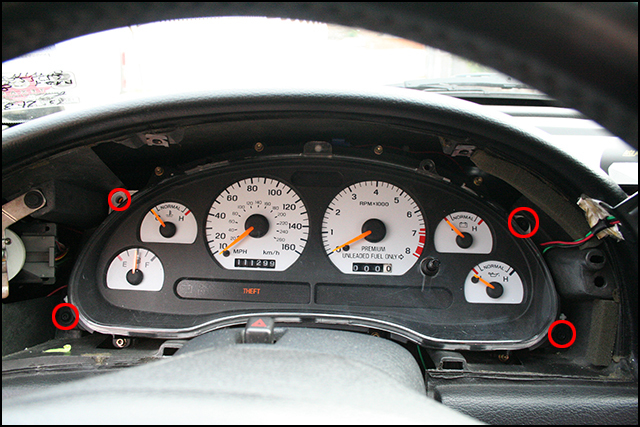 04 99 Cluster ford gauge gt mustang swap #3